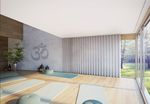 Sistemas de rieles, SG 3870, Yoga room, recessed curtain track Sistemas de rieles, SG 3870, Yoga room, recessed curtain track