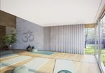 Sistemas de rieles, SG 3870, Yoga room, recessed curtain track Sistemas de rieles, SG 3870, Yoga room, recessed curtain track