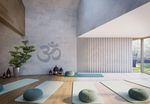 Sistemas de rieles, SG 3870, Yoga room, recessed curtain track Sistemas de rieles, SG 3870, Yoga room, recessed curtain track